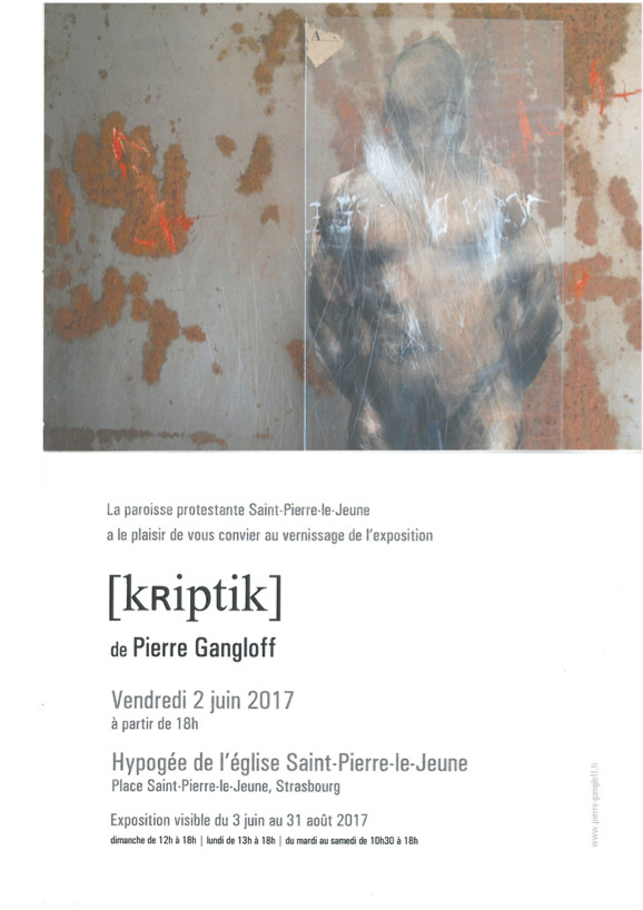 Exposition : [kRiptik] de Pierre Gangloff