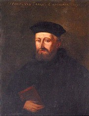 Portrait de Wolfgang Capiton, réformateur strasbourgeois et premier pasteur de Saint-Pierre-Le-Jeune Portrait de Wolfgang Capiton, réformateur strasbourgeois et premier pasteur de Saint-Pierre-Le-Jeune
