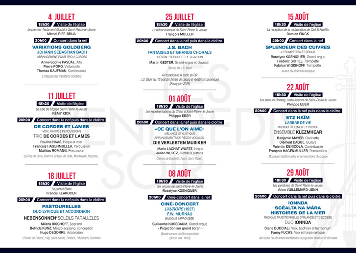 L'Association culturelle de la paroisse protestante Saint-Pierre-le-Jeune L'Association culturelle de la paroisse protestante Saint-Pierre-le-Jeune