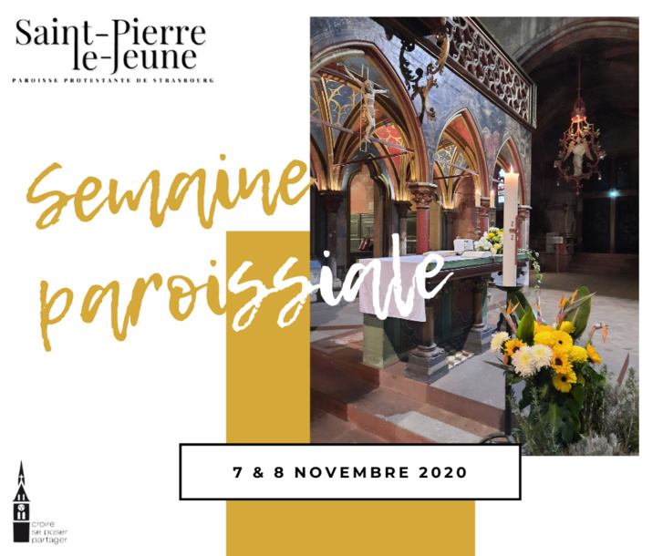 Semaine paroissiale - 7 novembre 2020 Semaine paroissiale - 7 novembre 2020