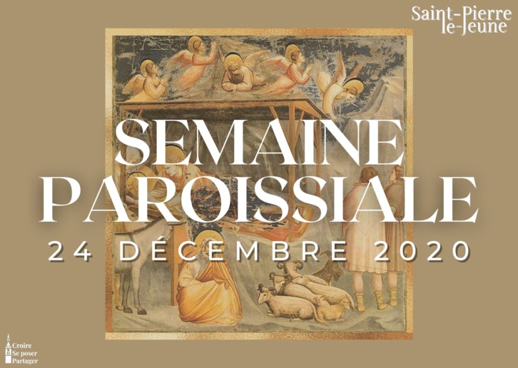 Semaine paroissiale - 24 décembre 2020
