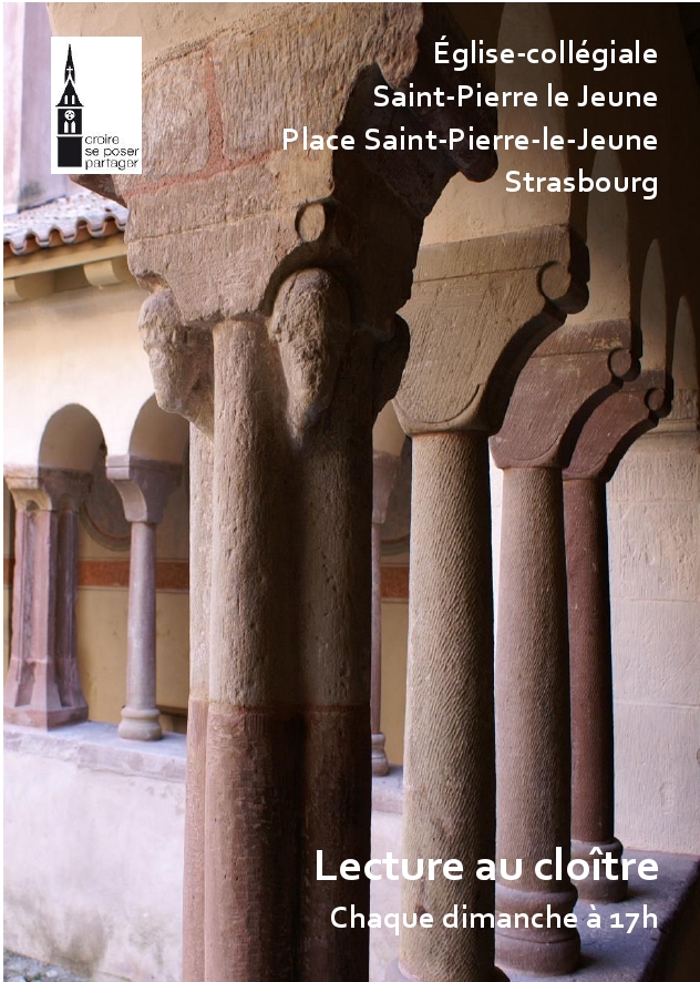 Lectures au cloître - Juillet & août 2025 Lectures au cloître - Juillet & août 2025