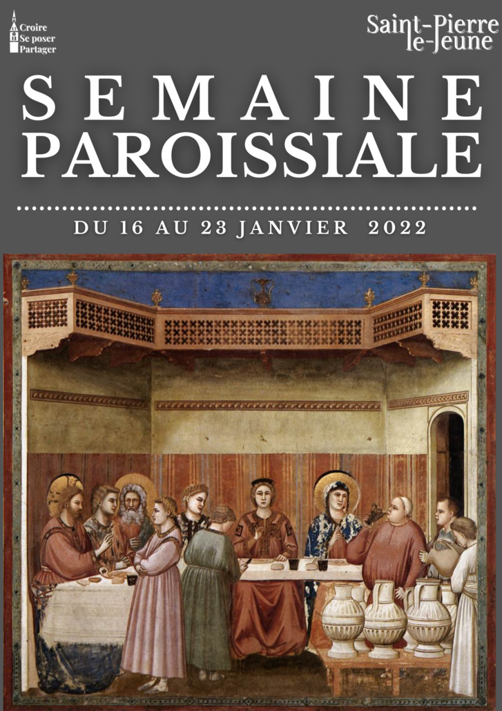 Semaine paroissiale - 16 janvier 2022