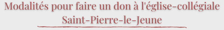 Faire un don