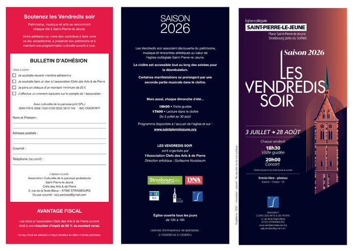 Les vendredis soir juillet & août 2026 Les vendredis soir juillet & août 2026