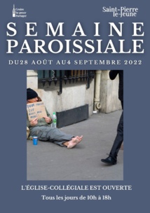 Semaine paroissiale - 28 août 2022