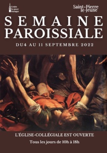 Semaine paroissiale - 4 septembre 2022 Semaine paroissiale - 4 septembre 2022