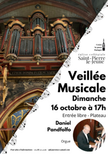 Veillée musicale - Dimanche 16 octobre 2022 à 17h