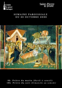 Semaine paroissiale - 23 octobre 2022