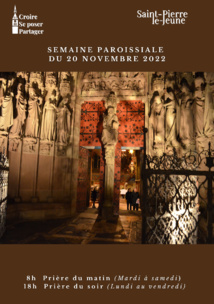 semaine paroissiale - 20 novembre 2022 semaine paroissiale - 20 novembre 2022