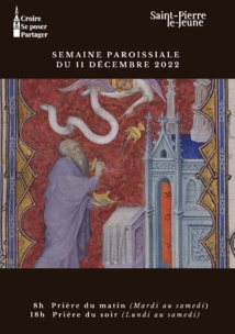 Semaine paroissiale - 11 décembre 2022 Semaine paroissiale - 11 décembre 2022