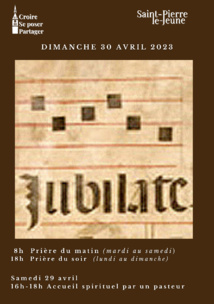 Semaine paroissiale - Dimanche 30 avril 2023