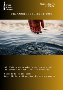 Semaine paroissiale - 16 juillet 2023