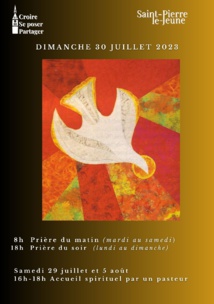 Semaine paroissiale - 30 juillet 2023