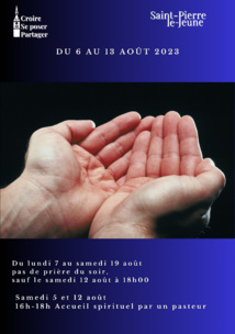 Semaine paroissiale - Du dimanche 6 au 13 août 2023 Semaine paroissiale - Du dimanche 6 au 13 août 2023