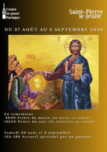 Semaine paroissiale - du 26 août au 3 septembre 2023 Semaine paroissiale - du 26 août au 3 septembre 2023