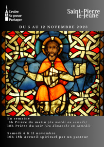 Semaine paroissiale - Du dimanche 5 au 12 novembre 2023
