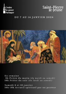 Semaine paroissiale - Du 7 au 14 janvier 2024