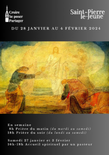 Semaine paroissiale - Du dimanche 28 janvier au 4 février 2024 Semaine paroissiale - Du dimanche 28 janvier au 4 février 2024