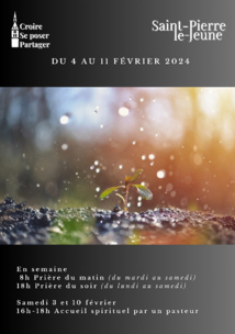 Semaine paroissiale - Du dimanche 4 au 11 février 2024 Semaine paroissiale - Du dimanche 4 au 11 février 2024