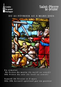 Semaine paroissiale - Du dimanche 25 février au 3 mars 2024 Semaine paroissiale - Du dimanche 25 février au 3 mars 2024