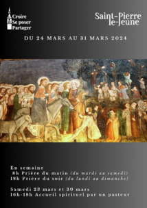 Semaine paroissiale - Du dimanche 24 au 31 mars 2024 Semaine paroissiale - Du dimanche 24 au 31 mars 2024