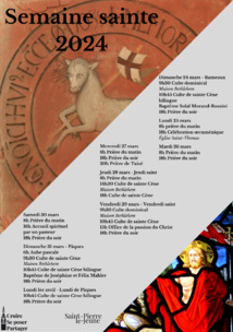 Semaine sainte 2024 Semaine sainte 2024