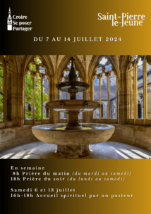 Semaine paroissiale - Du dimanche 7 au 14 juillet 2024