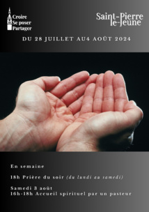 Semaine paroissiale - Du dimanche 28 juillet au dimanche 4 août 2024 Semaine paroissiale - Du dimanche 28 juillet au dimanche 4 août 2024