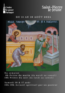 Semaine paroissiale - Du dimanche 11 au 18 août 2024 Semaine paroissiale - Du dimanche 11 au 18 août 2024