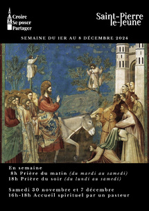 Semaine paroissiale - Du dimanche 1er au dimanche 8 décembre 2024 Semaine paroissiale - Du dimanche 1er au dimanche 8 décembre 2024