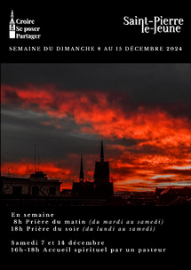 Semaine paroissiale - Dimanche 8 au 15 décembre 2024 Semaine paroissiale - Dimanche 8 au 15 décembre 2024