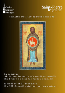 Semaine paroissiale - Du dimanche 15 au dimanche 22 décembre 2024 Semaine paroissiale - Du dimanche 15 au dimanche 22 décembre 2024