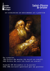 Semaine du 29 décembre 2024 au 5 janvier 2025 Semaine du 29 décembre 2024 au 5 janvier 2025