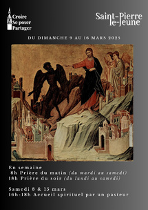 Semaine paroissiale - Du dimanche 6 au dimanche 16 mars 2025 Semaine paroissiale - Du dimanche 6 au dimanche 16 mars 2025