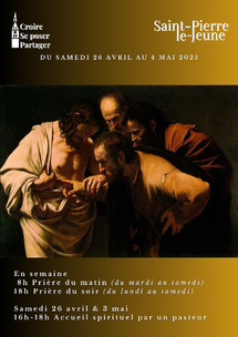 Semaine paroissiale - Du samedi 26 avril au dimanche 4 mai 2025 Semaine paroissiale - Du samedi 26 avril au dimanche 4 mai 2025