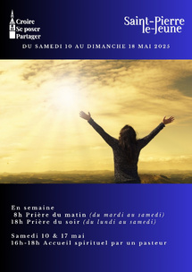 Semaine paroissiale - Du samedi 10 au dimanche 18 mai 2025