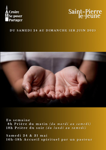 Semaine paroissiale - Du samedi 24 mai au dimanche 1er juin 2025