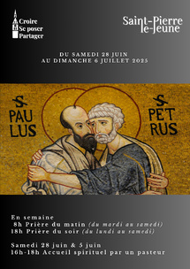 Semaine paroissiale du Dimanche 29 juin au dimanche 6 juillet