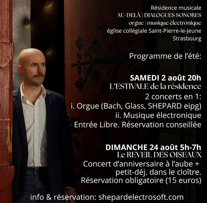 Concert orgue & musique électronique - Samedi 2 août 2025 à 20h