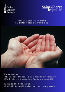 Semaine paroissiale - Du vendredi 15 août au dimanche 24 août 2025 Semaine paroissiale - Du vendredi 15 août au dimanche 24 août 2025