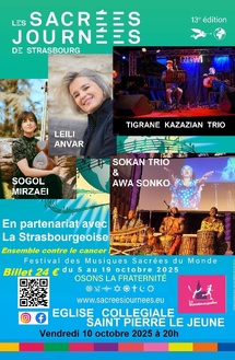 Sacrées journées - Vendredi 10 octobre 2025 à 20h Sacrées journées - Vendredi 10 octobre 2025 à 20h