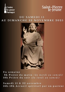 Semaine paroissiale - Du samedi 15 novembre au dimanche 23 novembre 2025
