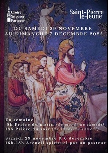 Semaine paroissiale- Du dimanche 30 novembre au dimanche 7 décembre