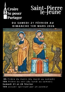 Semaine paroissiale - Du samedi 21 février au dimanche 1er mars 2026 Semaine paroissiale - Du samedi 21 février au dimanche 1er mars 2026