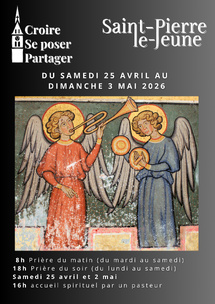 Semaine paroissiale - Du samedi 25 avril au dimanche 3 mai 2026 Semaine paroissiale - Du samedi 25 avril au dimanche 3 mai 2026