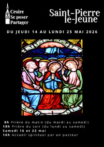 Semaine paroissiale - Du jeudi 14 mai au lundi 25 mai 2026 Semaine paroissiale - Du jeudi 14 mai au lundi 25 mai 2026