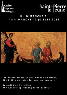 Semaine paroissiale - Du samedi 4 au dimanche 12 juillet 2026 Semaine paroissiale - Du samedi 4 au dimanche 12 juillet 2026