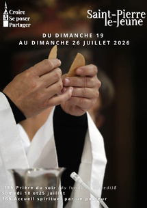 Semaine paroissiale. Du samedi 18 au dimanche 26 juillet 2026