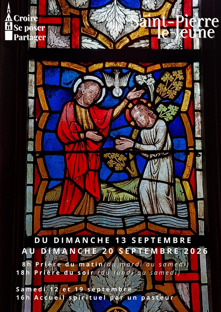 Semaine paroissiale - Du samedi 12 au dimanche 20 septembre 2026 Semaine paroissiale - Du samedi 12 au dimanche 20 septembre 2026